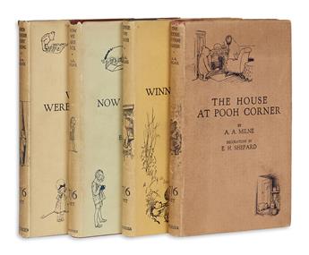 (CHILDRENS LITERATURE.) MILNE. A.A. A Complete set of the Christopher Robin books.